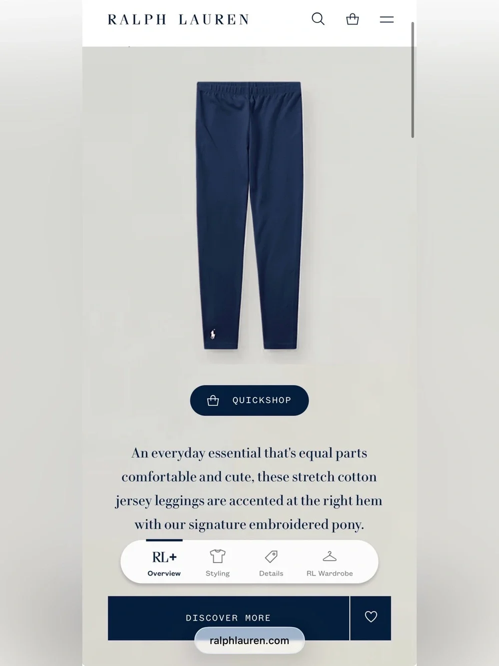 Polo Ralph Lauren Baby Girls Stretch Mesh Polo Shirt  2T, Stretch Legging 24M